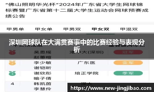 深圳网球队在大满贯赛事中的比赛经验与表现分析